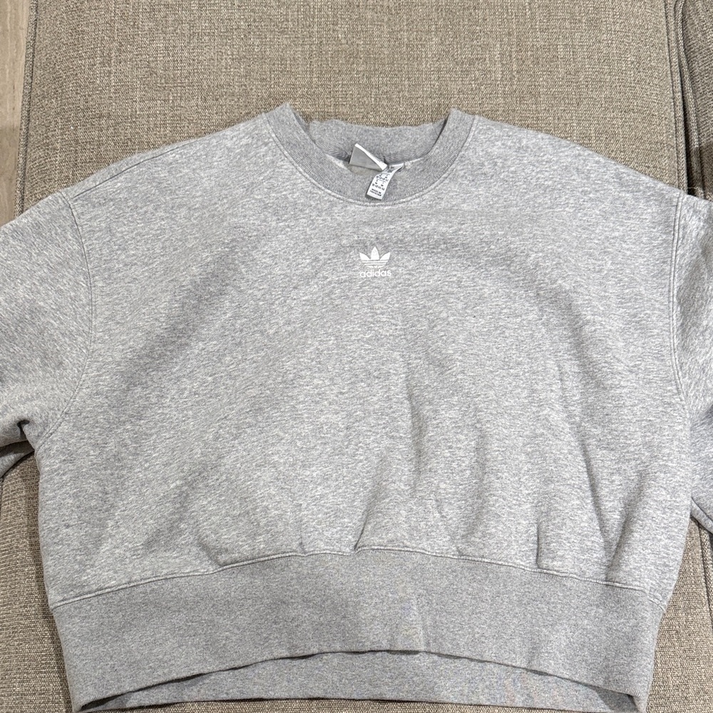 Adidas Heather Gray Crewneck Sweatshirt